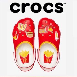 Crocs classic limited edition red Ronald McDonald’s clog
